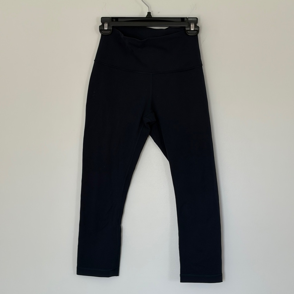 Lululemon Wunder Under Crop Leggings High-Rise Full-On Luxtreme 23" True Navy - Picture 5 of 9